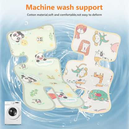 Baby Stroller Cooling Pad, Baby Stroller Seat Cooling Pads, Babys Pushchair Seat Ice Liners, Universal Coolings Cushion Liners for Strollers, Car Seats Cooler Pad for Toddler Infant (Animals)