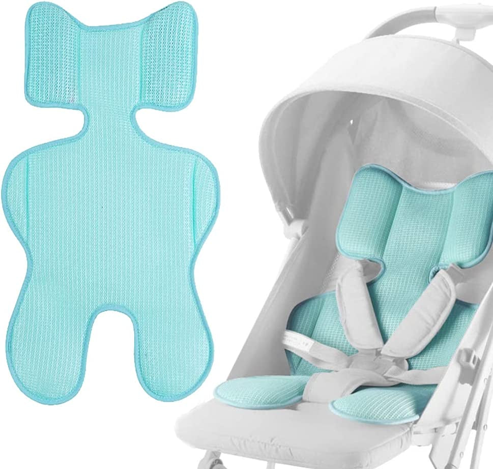 Universal Baby Stroller Liner Cushioned Mesh Summer Cool Pram Seat Pad Mat Breathable Thicken Pushchair Cushion Pad Insert Baby Body Support Mattress for Stroller Baby Chair